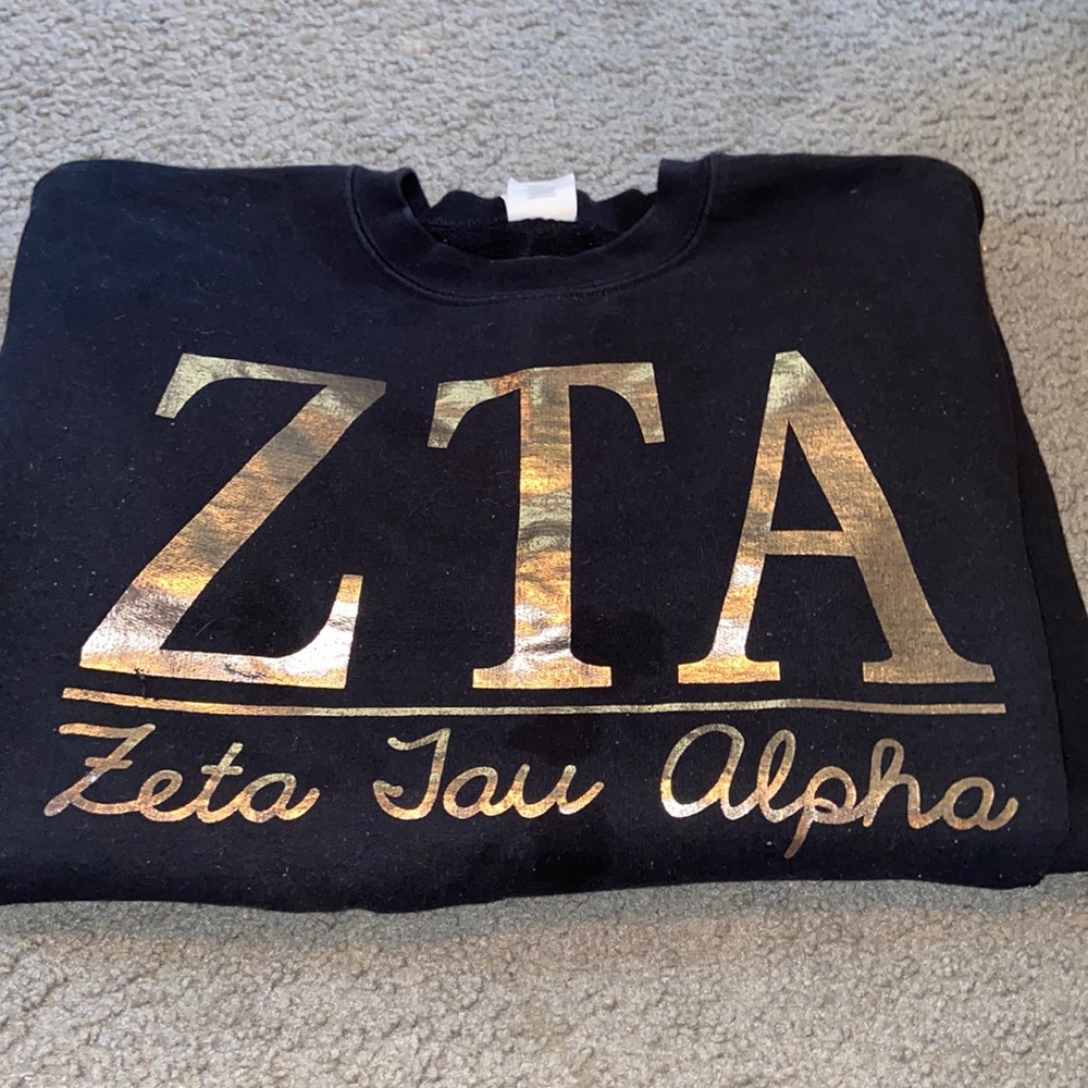 Zeta tau alpha crew neck
